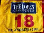 2000 GOLF OPEN CHAMPIONSHIP  ST ANDREWS 18 th HOLE PENNANT FLAG YELLOW