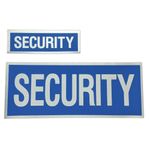 Iron on Reflective Security Badges [Blue]