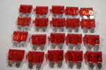 20 x 10 amp STANDARD CAR BLADE FUSES 10A RED AUTO BLADE FUSES (20 PACK)