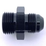 AN-8 BLACK JIC to ORB-10 7/8x14 UNF O-RING Straight Hose Fitting Adapter