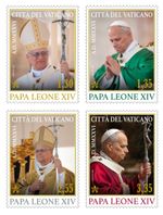 Vatican 2026 Papal Series Pope Leo XIV 4 New Stamps