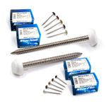 uPVC Polytop Nails Pins Rapierstar StarPin Plastic Head A4 Stainless Steel
