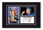 A4 Mount PETER WRIGHT Signed Print Autograph PHOTO Ready To Frame DARTS Gift