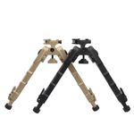 Tactical Bipod QD Mount Picatinny Rail Aluminum Adjustable Swivel Cant