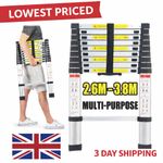 2.6M-3.2M Multi-Purpose Telescopic Ladder Extension Portable Foldable Ladder
