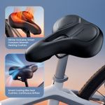 Bicycle Saddle Heated & Cooling Anti-Theft Bike Seat with Find My Tracker