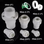 1Pc 20-63mm Non Return Valve PPR Plastic Water Pipe Shut OFF Check Valve One Way
