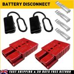 PAIR ANDERSON 175A 175AMP 600V PLUG CABLE WIRE TERMINAL BATTERY POWER CONNECTOR