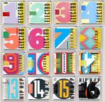 Street Sounds ELECTRO ALL 1-16 ALBUM COVERS FRIDGE MAGNETS 16 x Acrylic 2.6inch 