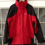 Berghaus Men's Hooded Waterproof Nylon Jacket Red/Black Size L
