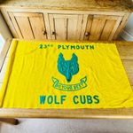 Wolf Cubs Pack Flag Linen Pre 1966 Boy Cub Scouts Scouting 23rd Plymouth
