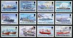 BRITISH ANTARCTIC TERRITORY  1993  ANTARCTIC SHIPS  SET OF 12   MNH