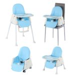 Adjustable 3-In-1 Baby Highchair Infant High Feeding Seat Toddler Table Chair