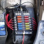 12 Way Blade Fuse Box Block & Auto Marine FuseBox Holder 12V 32V Bus Bar Car Kit