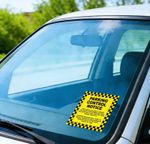 10x No Bad Parking Sign Ticket Notice Private Area Stickers To Remove DETERRENT