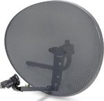 Satellite Dish Kit HD Single LNB Freesat 80cm Hotbird Astra SKY Zone 2 Wall