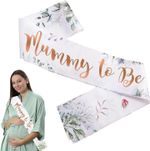 Mummy to Be Sash Elegant Baby Shower Sash for Mum to Be Gold Foil Lettering on