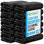 12x Ultra Thick Microfibre Cloths Large 40x40cm Super Absorbent Cleaning Cloths