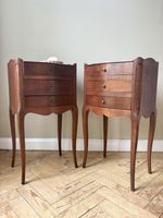 A Pair Of French Cherrywood Bedside tables 