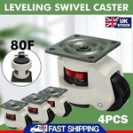 4x Castors Wheels Heavy Duty Swivel Workbench Levelling Castor MAX 1000kg Set AU