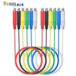 6PCS Magnetic Silicone Test Leads Soft Jumper Test Wires Flexible 30VAC 1M/3.3FT
