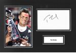 Tom Brady Signed 12x8 Photo Display NFL Patriots Bucaneers Memorabilia COA