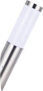External Angled Wall Light Stainless Steel E27 240V Garden Driveway Lighting
