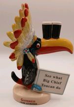 Guinness Toucan Advertising Figure.  Big Chief  Limited Edition By Royal Doulton