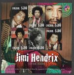 JIMI HENDRIX MUSIC ROCK BLUES GUITAR  MNH ART  STAMPS SHEET LIBERIA