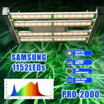 Phlizon pro2000W Dimmable LED Grow Light Full Spectrum Bar Veg Bloom Indoor Grow