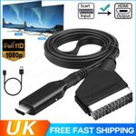 SCART to HDMI Converter Cable SCART > HDMI -- OLD DVD TO HD TV -- Video Adapter