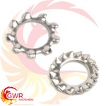 SHAKEPROOF LOCK WASHERS EXTERNAL TOOTHED SERRATED TOOTH A2 STAINLESS STEEL GWR