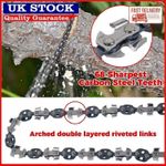 53 Inch Hand Rope Chain Saw Sharp Manual Tree Limb Chain Saw w/68 Teeth&Pockets