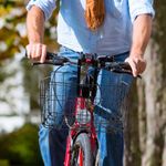 Sturdy Metal Bicycle Basket Front Handlebar Detachable for Storage Use