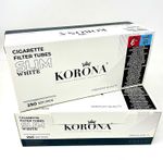 Korona SLIM White Empty Cigarette Tubes 6,8 mm Diameter - 500pcs