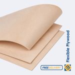 Flexible Plywood Sheets | 5mm, 8mm | Long & Cross Grain | Bendable Flexi Ply