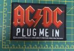 AC/DC Plug Me In Officially Licensed Embroidered Sew On Patch