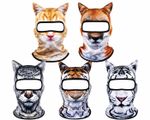 3D Animal Ski Balaclava Full Face Mask With Ears Winter Motorcycle Snowboard Hat