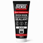 High-Temperature Silicone Sealant – Black Oven Door Repair Adhesive – Heat...