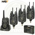 NGT Dynamic MK2 3+1 Carp Fishing Wireless Bite Alarm Set 3x Alarms + 1x Receiver