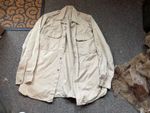 WWII US ARMY OFFICER  NCO SUMMER KHAKI COMBAT FIELD SHIRT-MEDIUM 40R