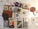 VINTAGE JOB LOT PLAYING CARDS / DICE ETC