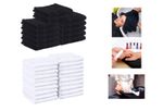 24x Salon Spa Hairdressers Soft Cotton Towels 50 x 80 cm Hand Black, White, Grey