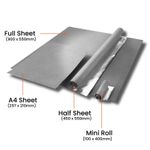 Zircotec Zircoflex Heat Shield Material Medium 450 x 550mm Self Adhesive