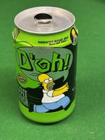 Vintage D’oh The Simpsons Drink Can Dated 2001 Uk 330ml Soda