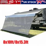 For Caravan Camper RV Awning Sun Shade Screen View Blocker Front Panel 2 Size