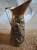 Vintage Peerage Embossed Brass Pitcher