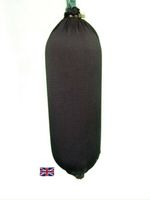 Large Boat Fender Sock Cover Kits Black UK Made (Covers Up to 6 Fenders)