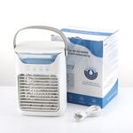7 Colors LED Portable Mini Air Conditioner Humidifier Air Cooler USB Cooling Fan
