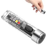 Super Bright Mini LED Flashlight  Pocket Torch USB Rechargeable  150mah NEW 2026